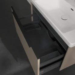V&b subway 3.0 servantskap 77x42 black taupe m/lys håndtak i volcano