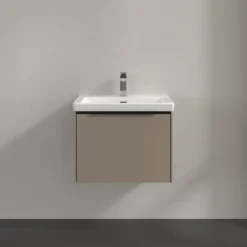 V&b subway 3.0 servantskap 57x42 black taupe m/lys håndtak i volcano