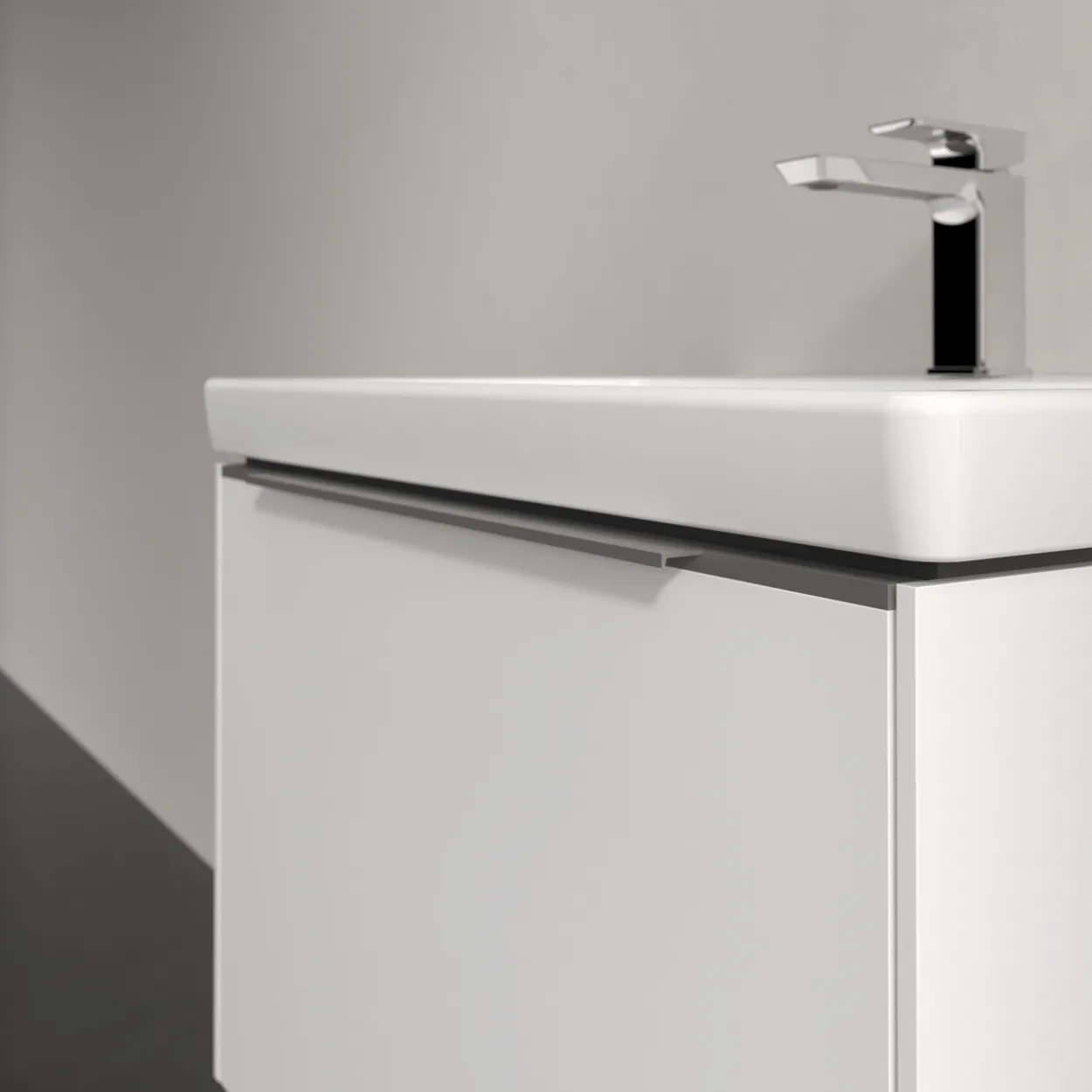 V&b subway 3.0 servantskap 66x42 brilliant white håndtak i krom