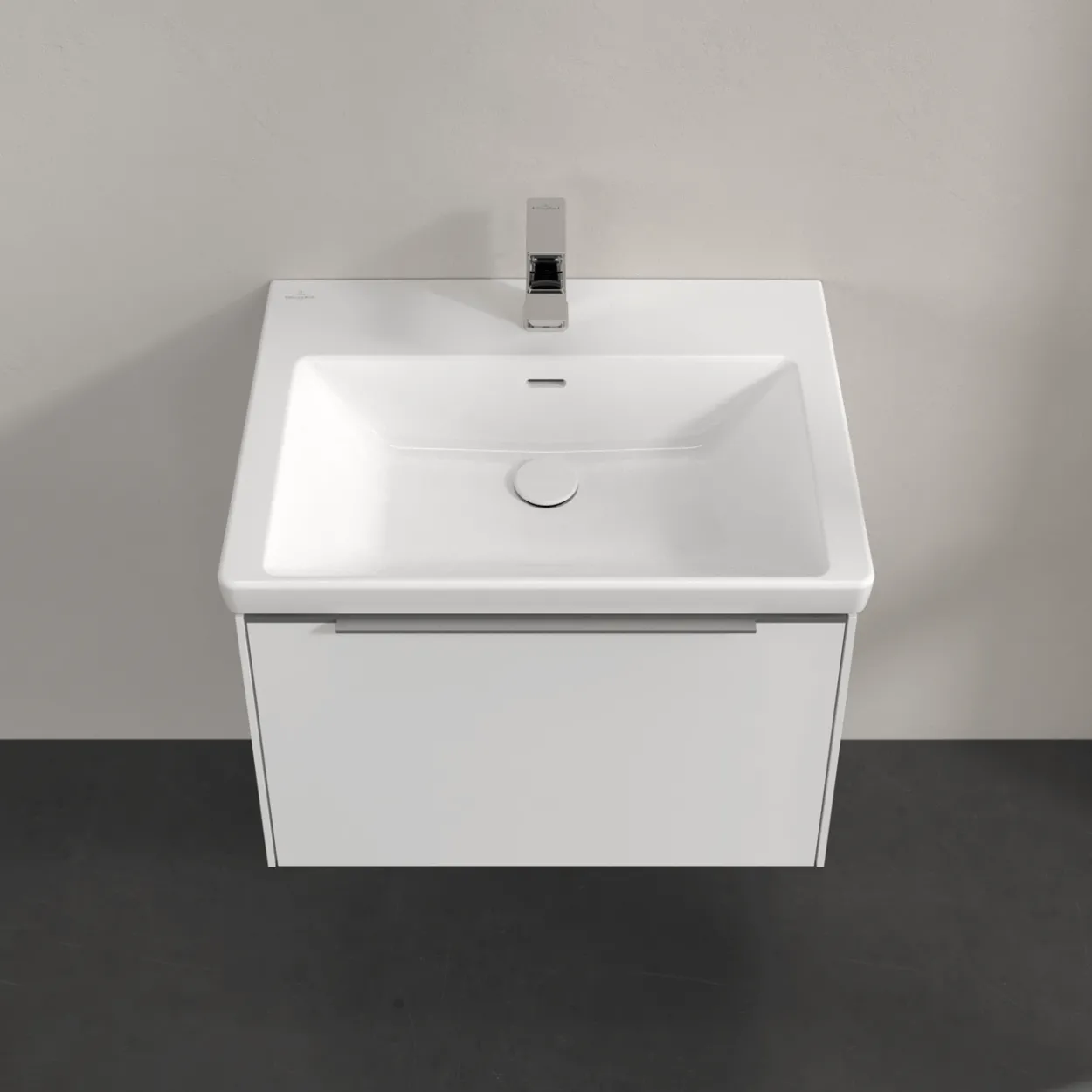 V&b subway 3.0 servantskap 66x42 brilliant white håndtak i krom