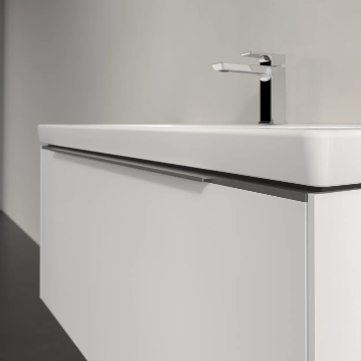 V&b subway 3.0 servantskap 97x42 brilliant white håndtak i krom