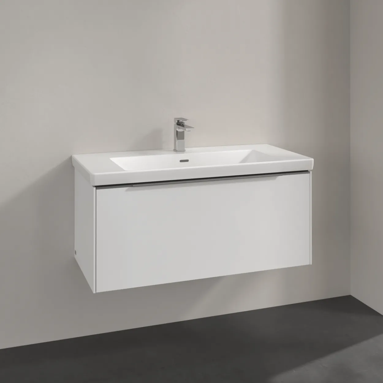 V&b subway 3.0 servantskap 97x42 brilliant white håndtak i krom