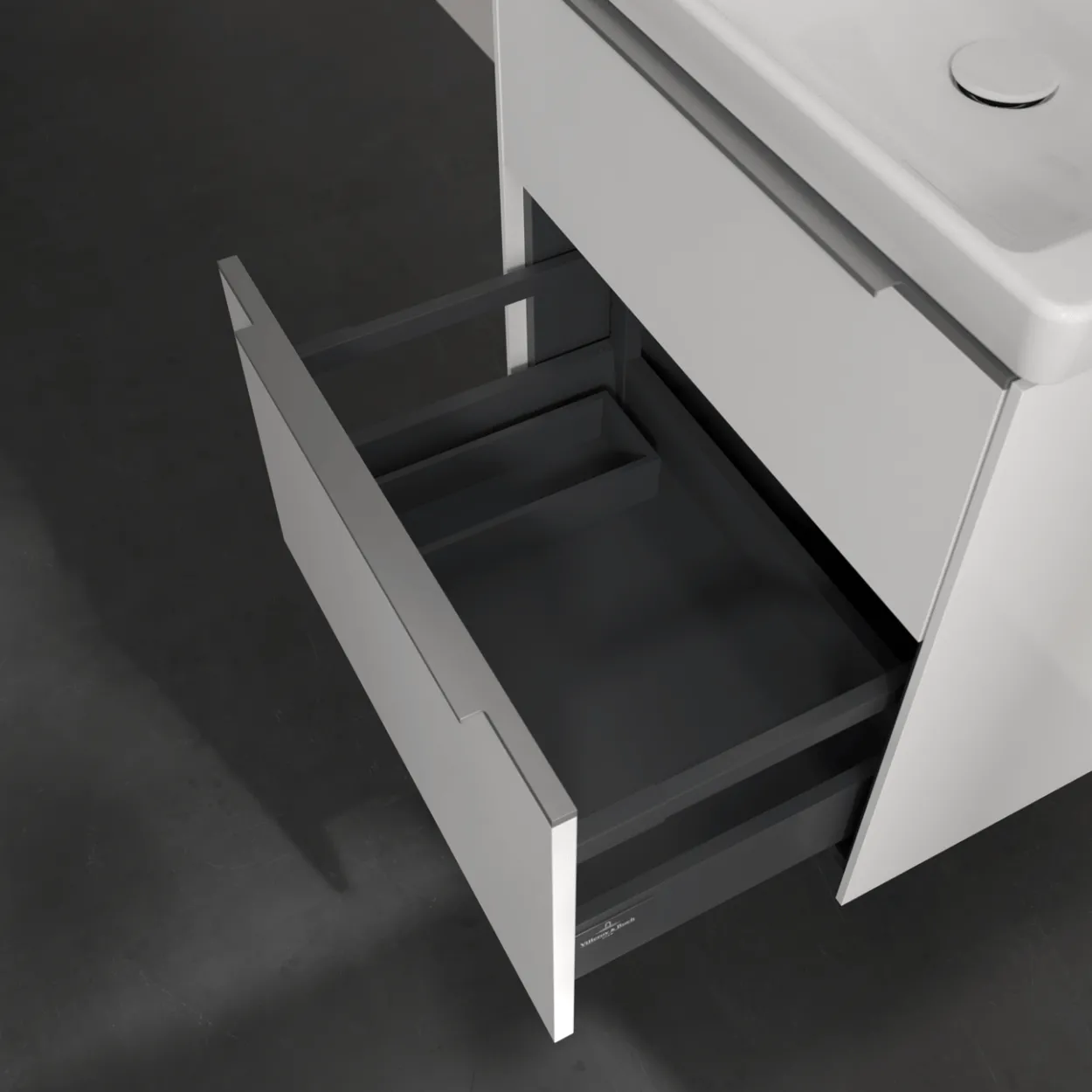 V&b subway 3.0 servantskap 57x47 brilliant white håndtak i krom