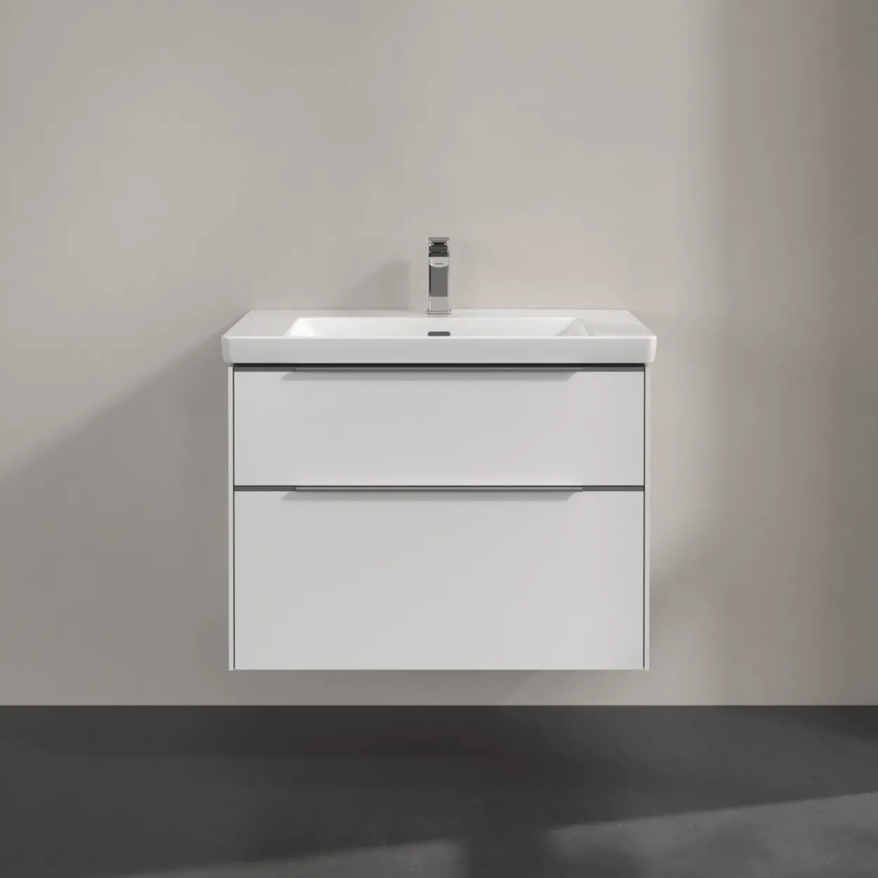 V&b subway 3.0 servantskap 77x57 brilliant white håndtak i krom