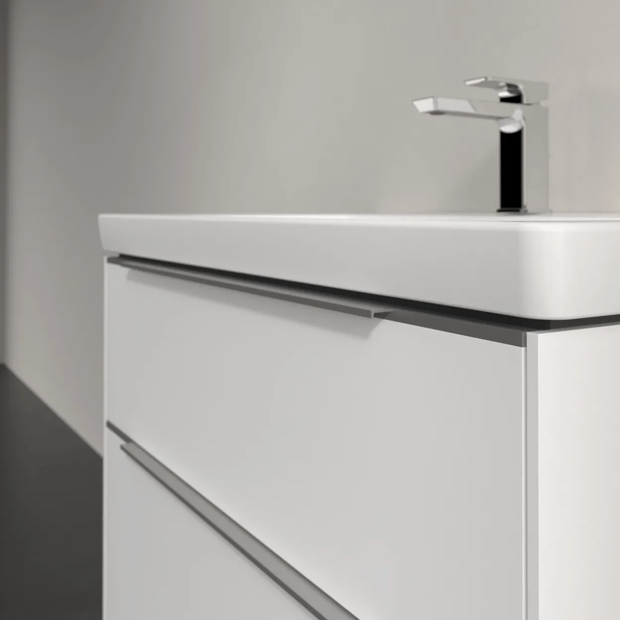 V&b subway 3.0 servantskap 77x57 brilliant white håndtak i krom