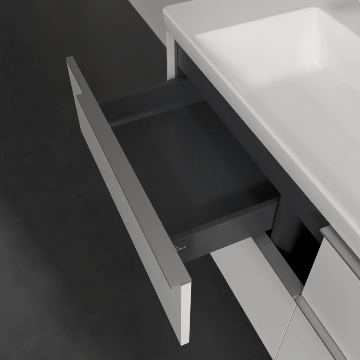 V&b subway 3.0 servantskap 127x57 brilliant white håndtak i krom