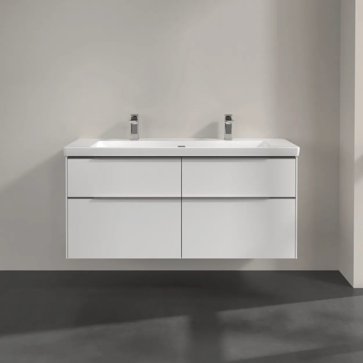 V&b subway 3.0 servantskap 127x57 brilliant white håndtak i krom