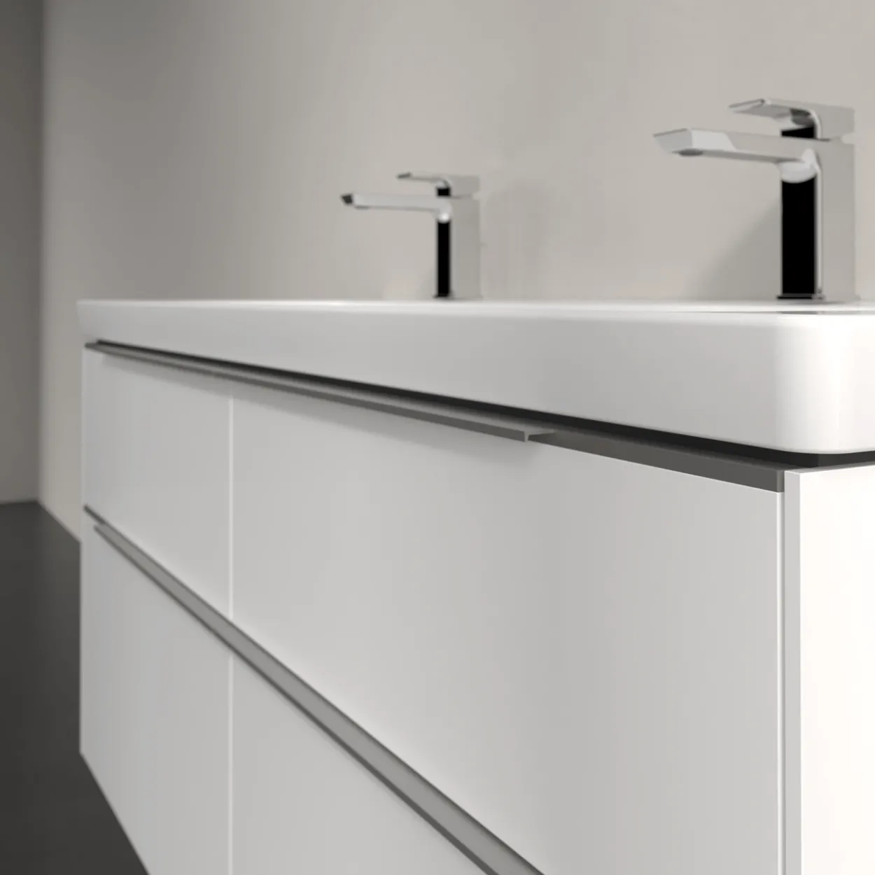 V&b subway 3.0 servantskap 127x57 brilliant white håndtak i krom