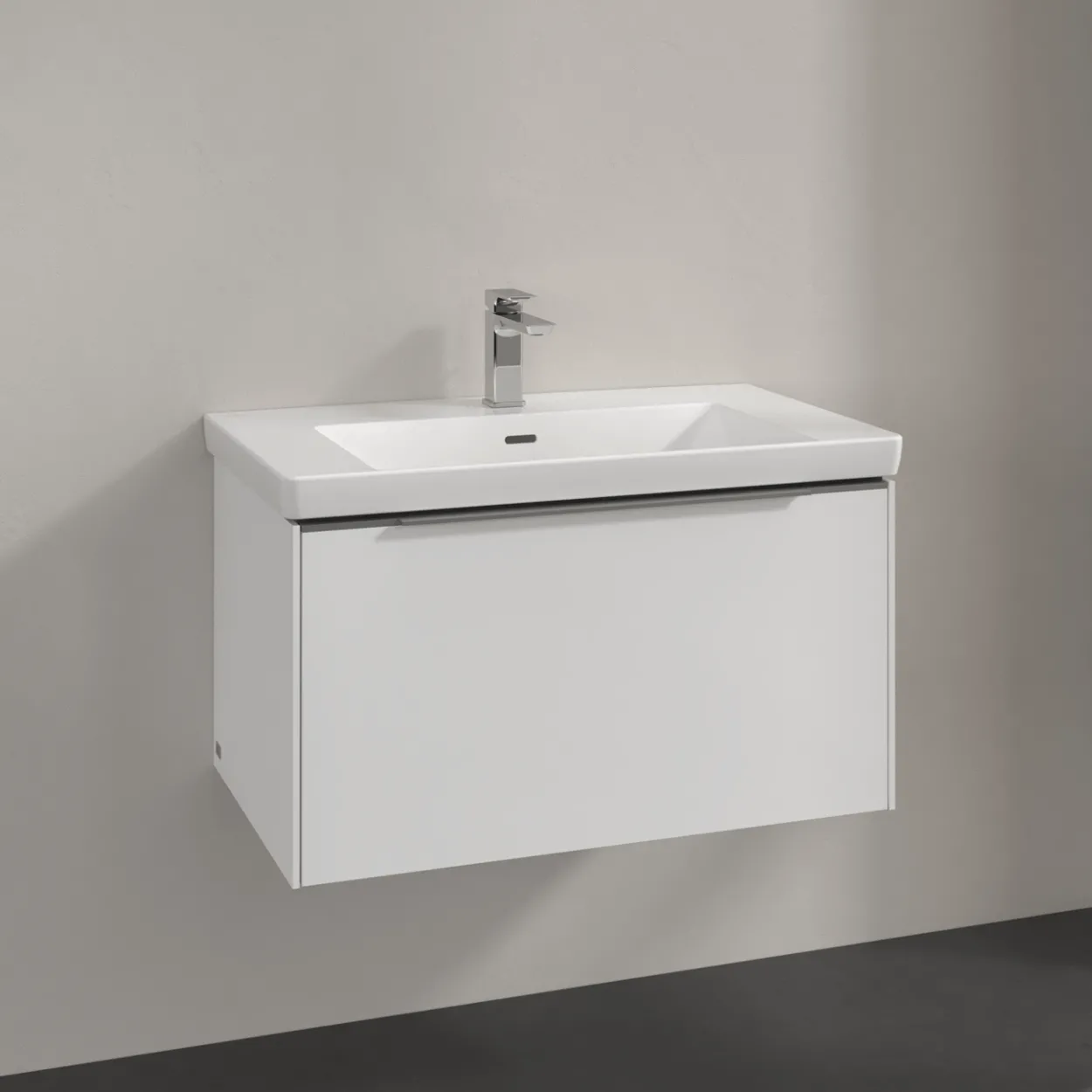 V&b subway 3.0 servantskap 77x42 brilliant white håndtak i krom