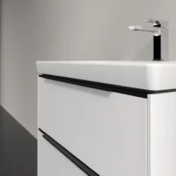 V&b subway 3.0 servantskap 62x57 brilliant white håndtak i volcano black