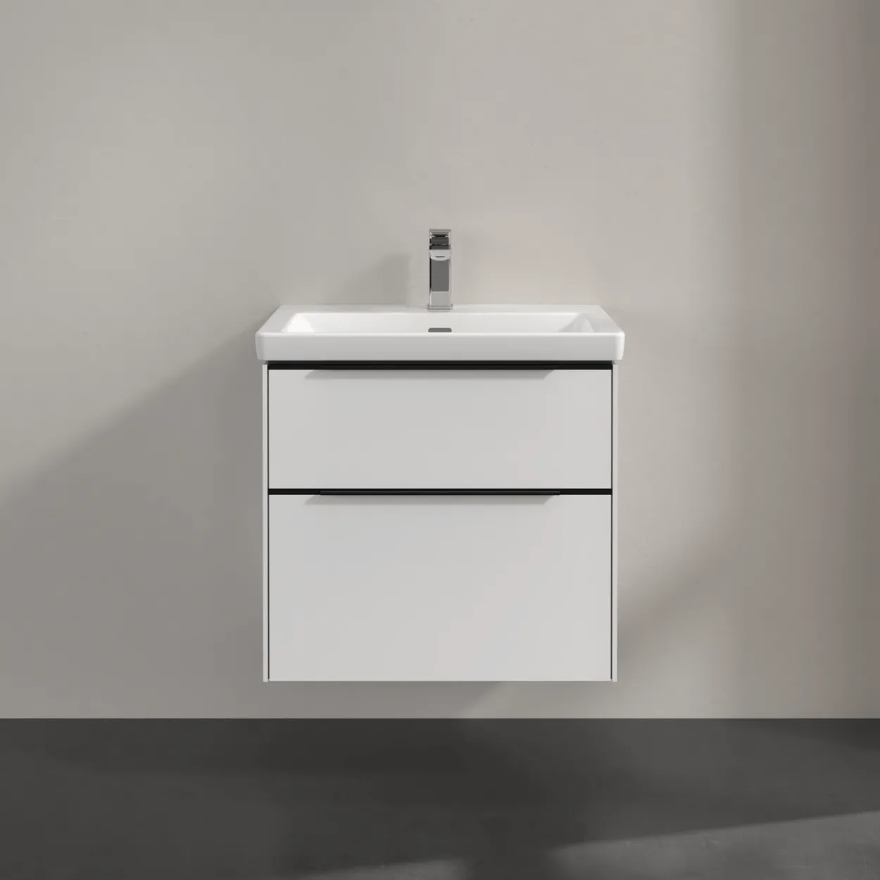 V&b subway 3.0 servantskap 62x57 brilliant white håndtak i volcano black