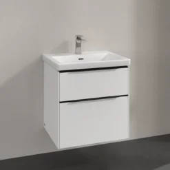 V&b subway 3.0 servantskap 57x47 brilliant white håndtak i volcano black