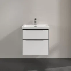 V&b subway 3.0 servantskap 57x47 brilliant white håndtak i volcano black
