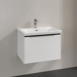 V&b subway 3.0 servantskap 66x42 brilliant white håndtak i volcano black