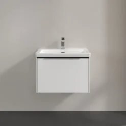 V&b subway 3.0 servantskap 66x42 brilliant white håndtak i volcano black