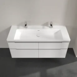 V&b subway 3.0 servantskap 127x57 brilliant white m/lys håndtak i krom