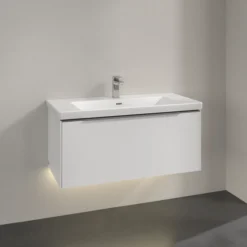 V&b subway 3.0 servantskap 97x42 brilliant white m/lys håndtak i krom