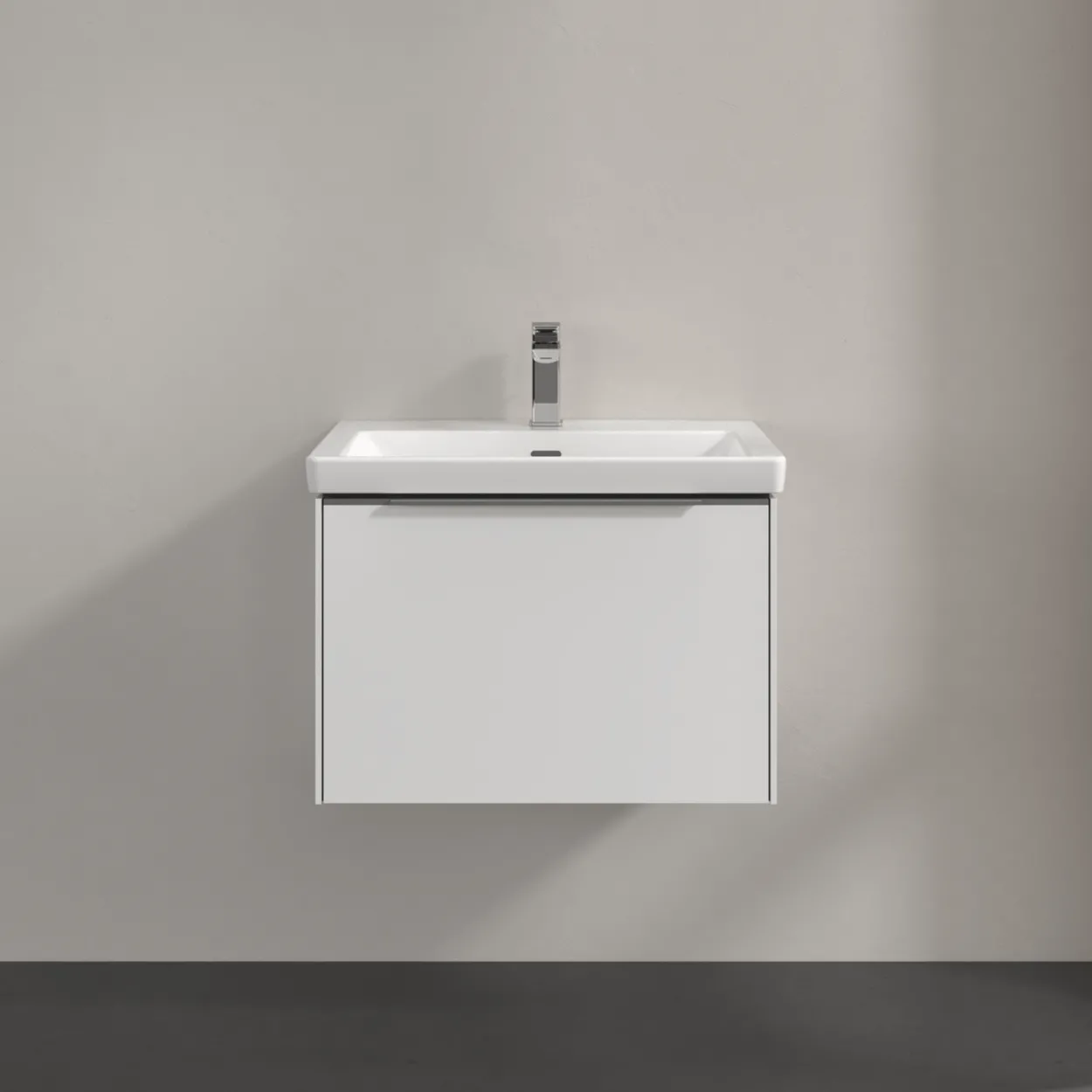 V&b subway 3.0 servantskap 66x42 brilliant white m/lys håndtak i krom