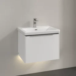 V&b subway 3.0 servantskap 57x42 brilliant white m/lys håndtak i krom