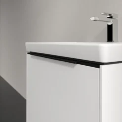 V&b subway 3.0 servantskap 57x42 brilliant white m/lys håndtak i volcano black