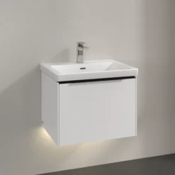 V&b subway 3.0 servantskap 57x42 brilliant white m/lys håndtak i volcano black