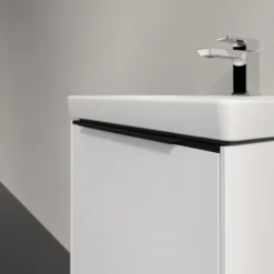V&b subway 3.0 servantskap 47x42 brilliant white m/lys håndtak i volcano black
