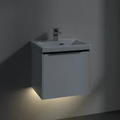 V&b subway 3.0 servantskap 47x42 brilliant white m/lys håndtak i volcano black