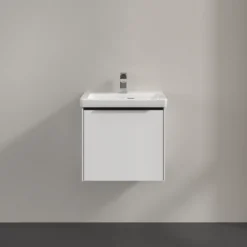 V&b subway 3.0 servantskap 47x42 brilliant white m/lys håndtak i volcano black