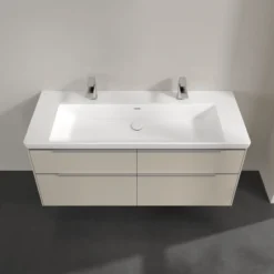 V&b subway 3.0 servantskap 127x57 cashmere grey håndtak i krom