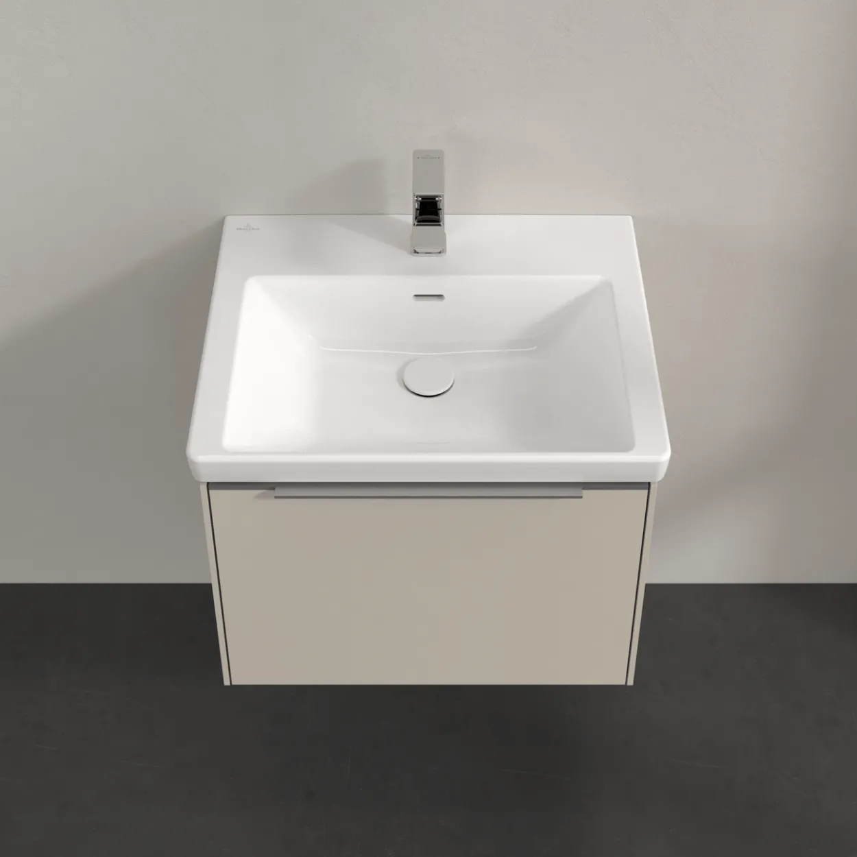 V&b subway 3.0 servantskap 57x42 cashmere grey håndtak i krom