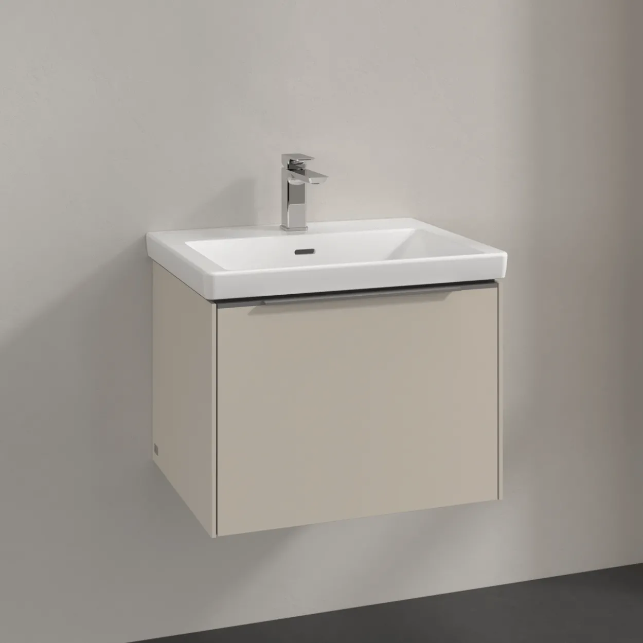 V&b subway 3.0 servantskap 57x42 cashmere grey håndtak i krom