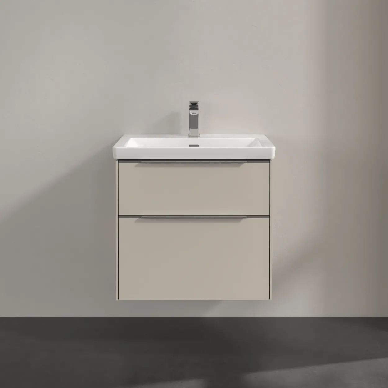 V&b subway 3.0 servantskap 62x57 cashmere grey håndtak i krom