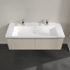 V&b subway 3.0 servantskap 127x42 cashmere grey håndtak i krom