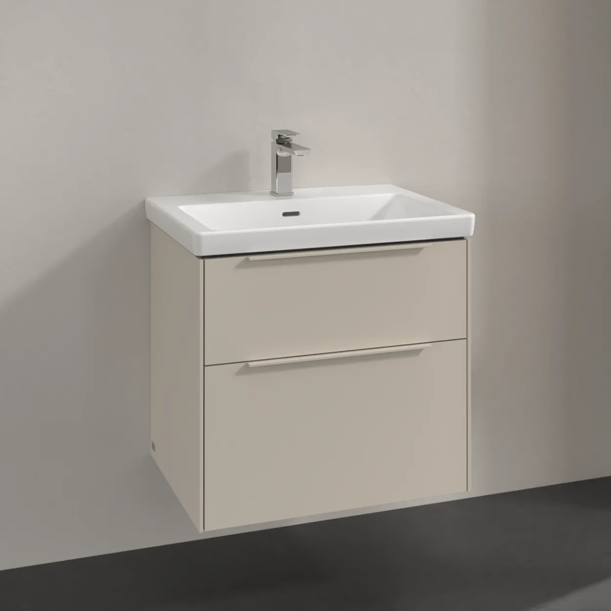 V&b subway 3.0 servantskap 62x57 cashmere grey håndtak i møbelets farge