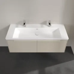 V&b subway 3.0 servantskap 127x42 cashmere grey håndtak i møbelets farge