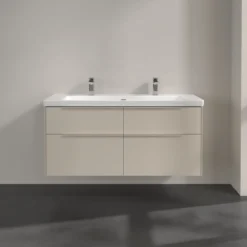 V&b subway 3.0 servantskap 127x57 cashmere grey håndtak i møbelets farge