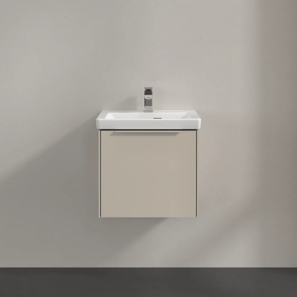 V&b subway 3.0 servantskap 47x42 cashmere grey håndtak i møbelets farge