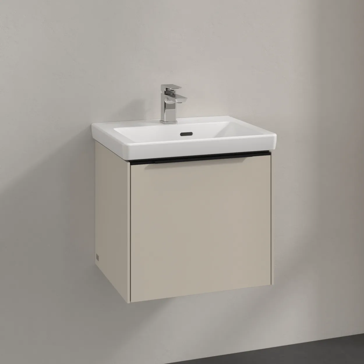 V&b subway 3.0 servantskap 47x42 cashmere grey håndtak i volcano black