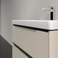 V&b subway 3.0 servantskap 62x57 cashmere grey håndtak i volcano black