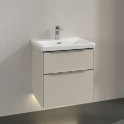 V&b subway 3.0 servantskap 57x47 cashmere grey m/lys håndtak i krom