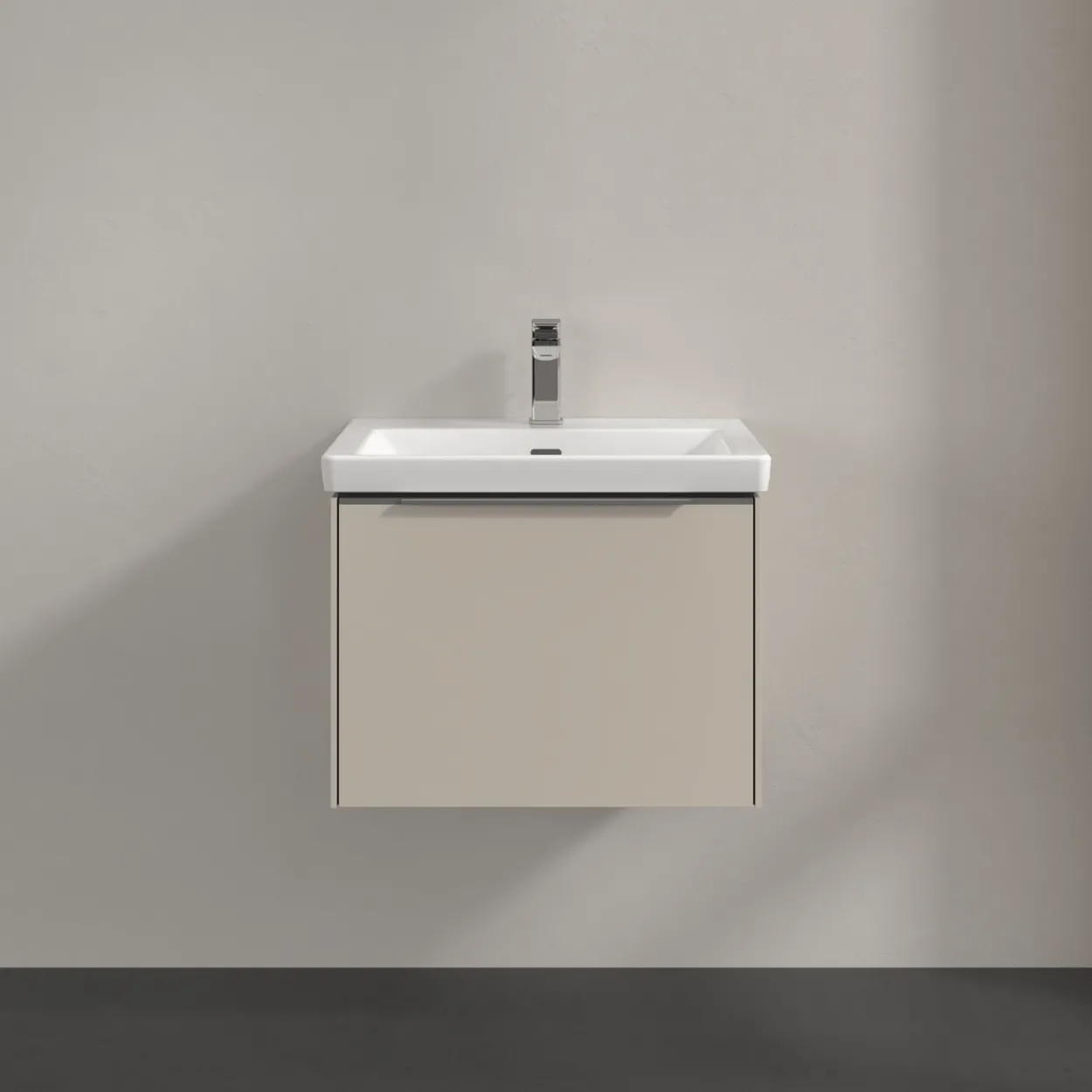 V&b subway 3.0 servantskap 57x42 cashmere grey m/lys håndtak i krom