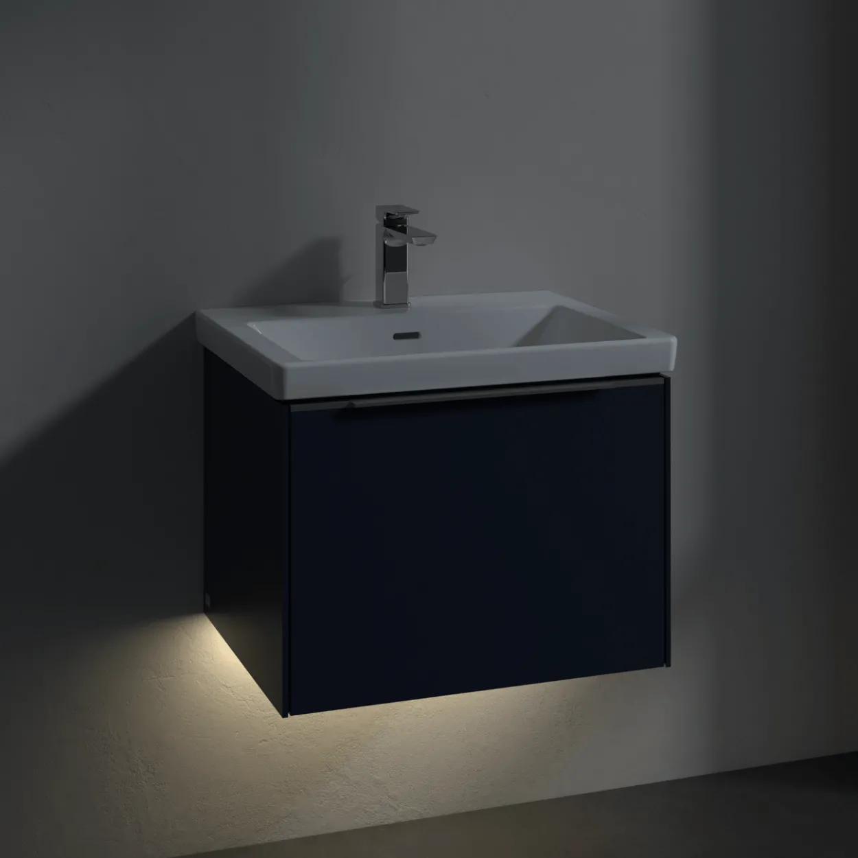 V&b subway 3.0 servantskap 57x42 cashmere grey m/lys håndtak i krom