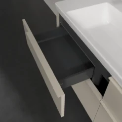 V&b subway 3.0 servantskap 127x57 cashmere grey m/lys håndtak i møbelets farge