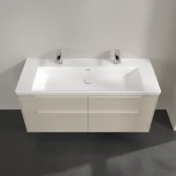 V&b subway 3.0 servantskap 127x57 cashmere grey m/lys håndtak i møbelets farge