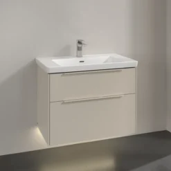 V&b subway 3.0 servantskap 77x57 cashmere grey m/lys håndtak i møbelets farge