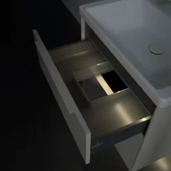 V&b subway 3.0 servantskap 62x57 cashmere grey m/lys håndtak i møbelets farge