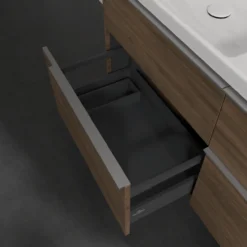 V&b subway 3.0 servantskap 127x57 f/dobbel servant arizona oak håndtak i krom
