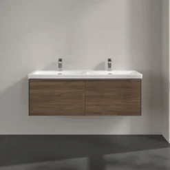 V&b subway 3.0 servantskap 127x42 f/dobbel servant arizona oak håndtak i krom