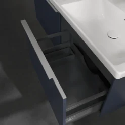 V&b subway 3.0 servantskap 127x42 f/dobbel servant marine blue håndtak i krom