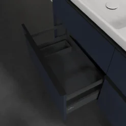 V&b subway 3.0 servantskap 127x57 f/dobbel servant marine blue håndtak i volcano black
